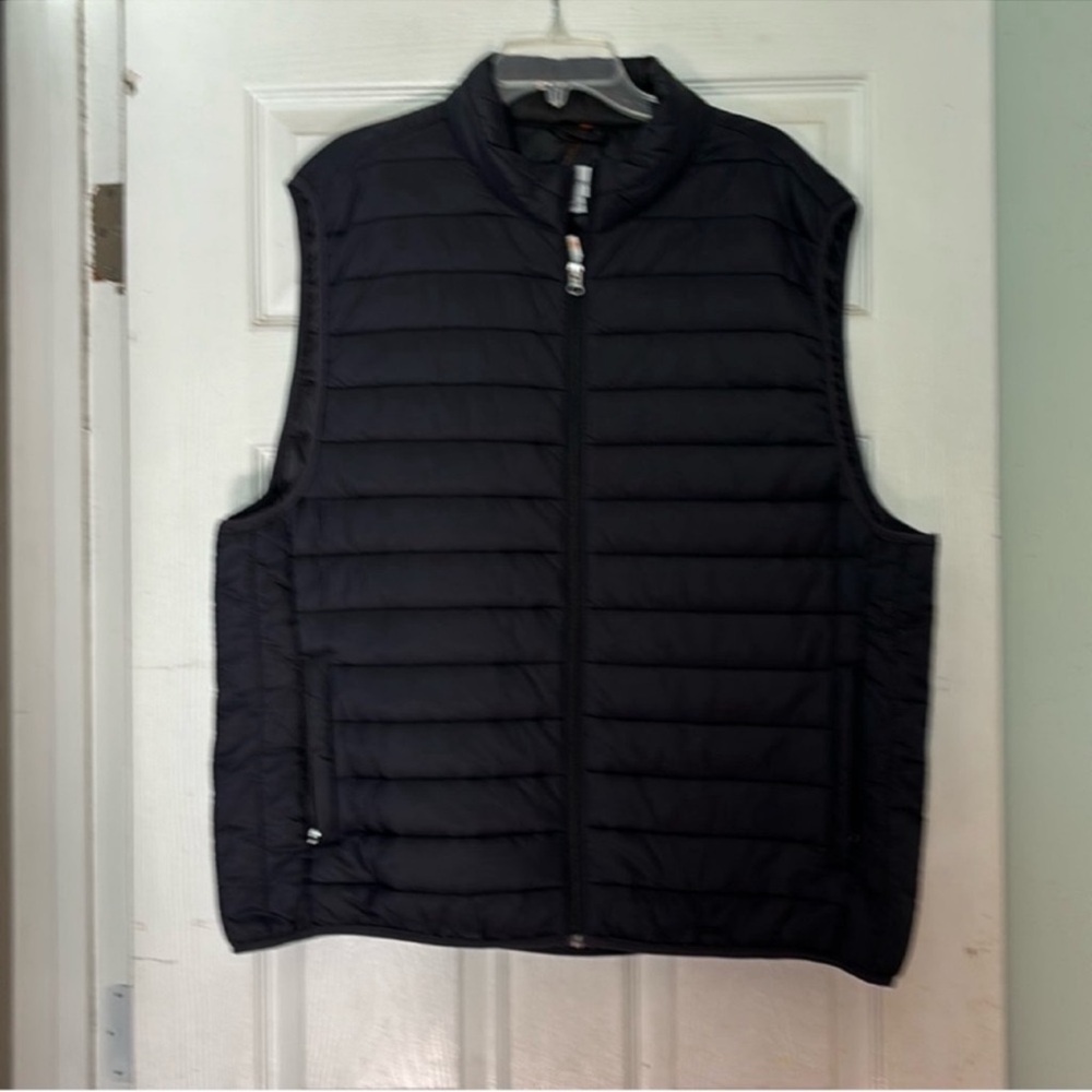 Saddlebred Black Quilted Vest with Stand-Up Collar